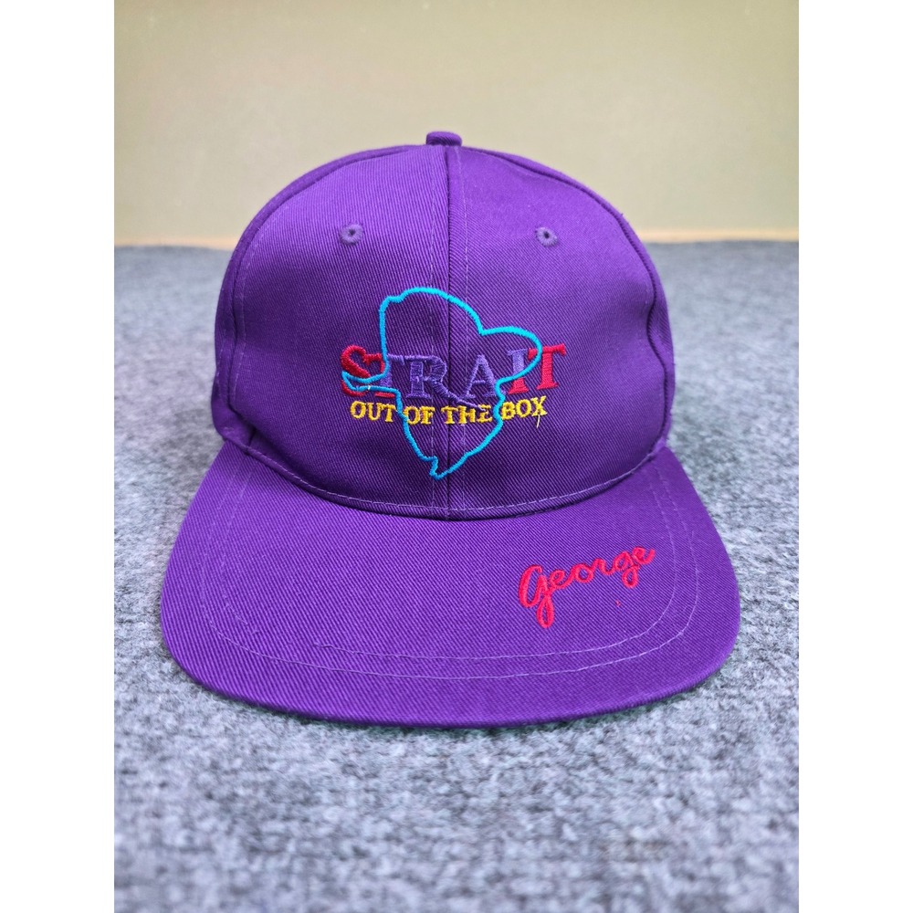 Vintage 90s George Strait Snapback Hat OSFA Purple 1996 Tour Out of the Box CSE